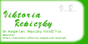 viktoria repiczky business card